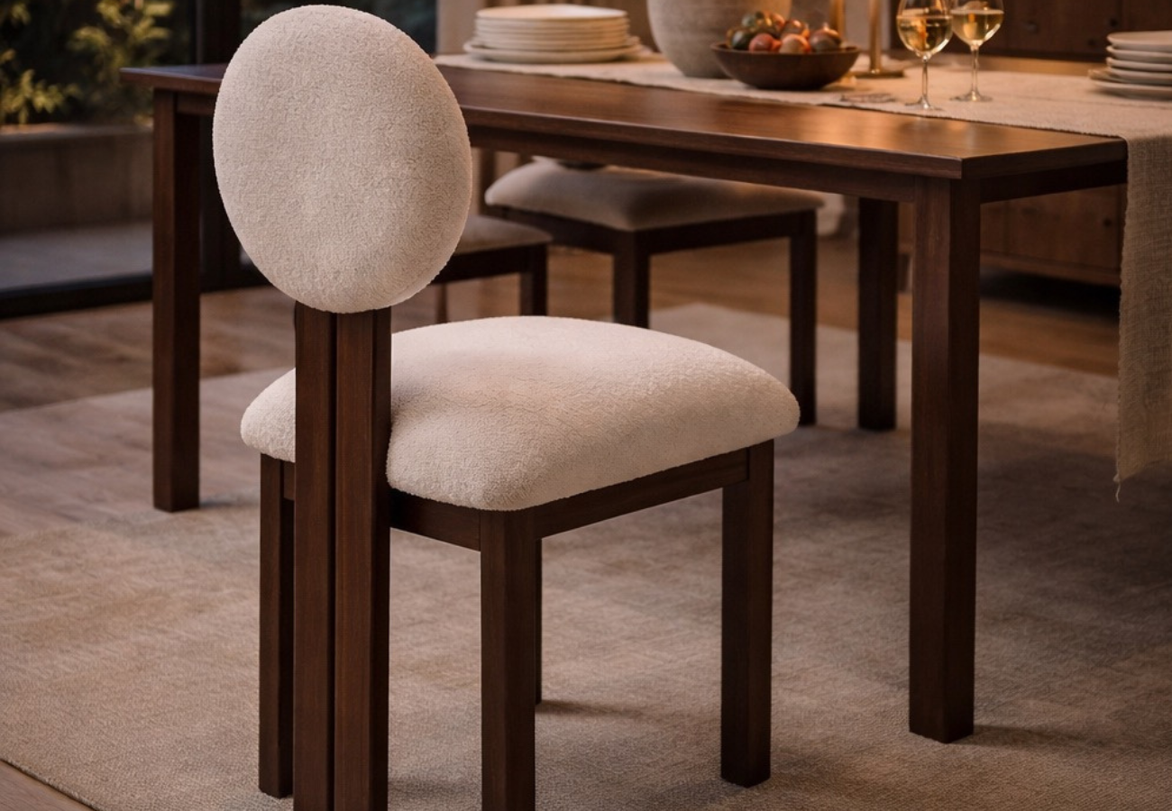 Alto Marco ( Silla de comedor Marco - Madera maciza y asiento tapizado premium ) - Imagen 1