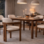 Axis ( silla de comedor - madera maciza y tapizado textil)