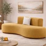 NOVIA ( sofá con curvas fluidas y serenidad contemporánea)