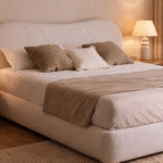 SEREN ( cama tapizada de líneas envolventes )